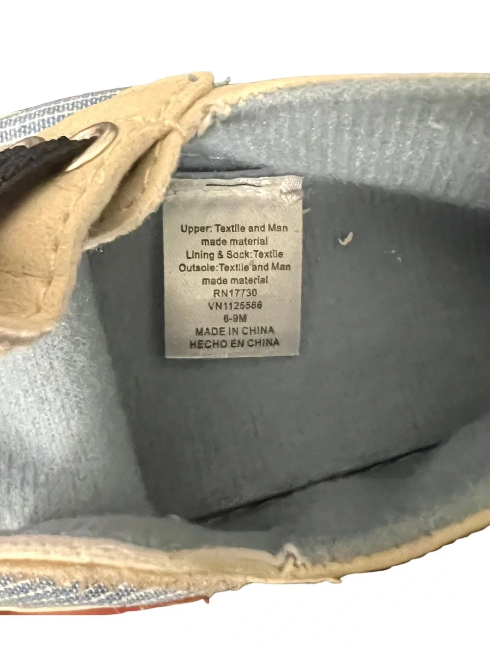 Baby Boy Blue Boat Shoes 6-9 Months